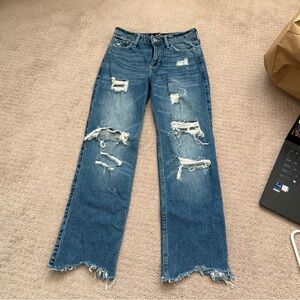 Hollister high rise slim straight jeans